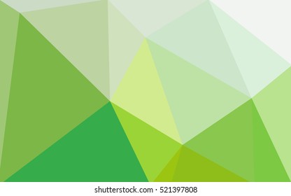 Green polygonal illustration, which consist of triangles. Geometric background in Origami style with gradient. Triangular design for your business.
