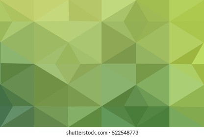 Green polygonal illustration, which consist of triangles. Geometric background in Origami style with gradient. Triangular design for your business.