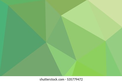 Green polygonal illustration, which consist of triangles. Geometric background in Origami style with gradient. Triangular design for your business.