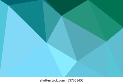 Green polygonal illustration, which consist of triangles. Geometric background in Origami style with gradient. Triangular design for your business.