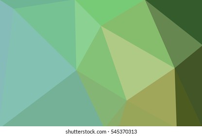 Green polygonal illustration, which consist of triangles. Geometric background in Origami style with gradient. Triangular design for your business.