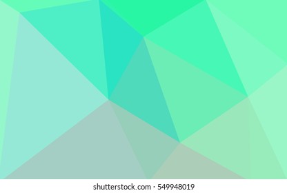 Green polygonal illustration, which consist of triangles. Geometric background in Origami style with gradient. Triangular design for your business.
