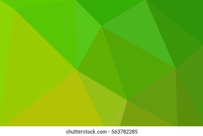 Green polygonal illustration, which consist of triangles. Geometric background in Origami style with gradient. Triangular design for your business.