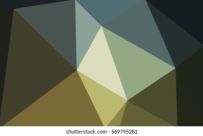 Green polygonal illustration, which consist of triangles. Geometric background in Origami style with gradient. Triangular design for your business.