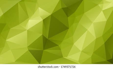 Fondo Geométrico Artístico Único De Lowpolo Verde