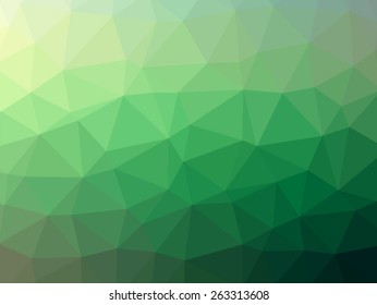Green Polygonal Mosaic Background