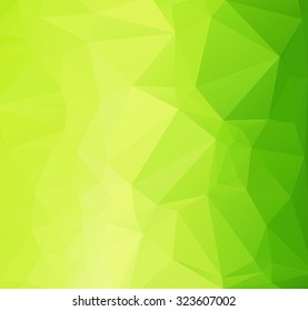 Green Polygonal Mosaic Background
