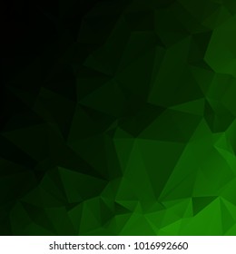 Green Polygonal Mosaic Background, Creative Design Templates