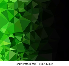 Green Polygonal Mosaic Background, Creative Design Templates