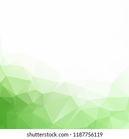 Green Polygonal Mosaic Background, Creative Design Templates