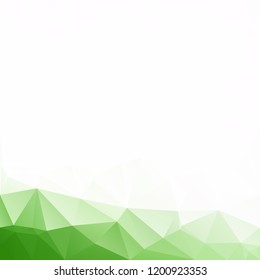 Green Polygonal Mosaic Background, Creative Design Templates