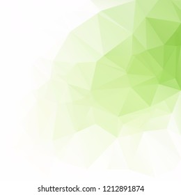 Green Polygonal Mosaic Background, Creative Design Templates