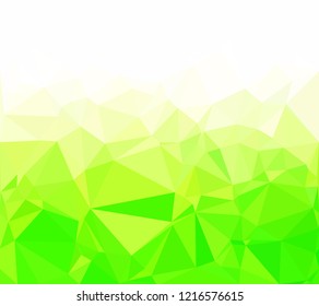 Green Polygonal Mosaic Background, Creative Design Templates