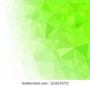 Green Polygonal Mosaic Background, Creative Design Templates
