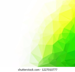 Green Polygonal Mosaic Background, Creative Design Templates
