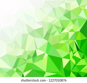 Green Polygonal Mosaic Background, Creative Design Templates
