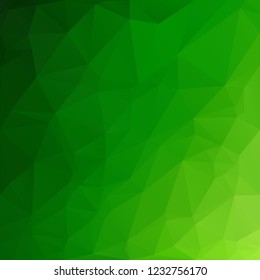 Green Polygonal Mosaic Background, Creative Design Templates