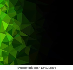 Green Polygonal Mosaic Background, Creative Design Templates