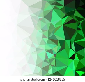 Green Polygonal Mosaic Background, Creative Design Templates