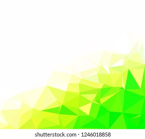 Green Polygonal Mosaic Background, Creative Design Templates