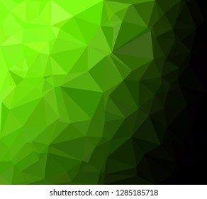 Green Polygonal Mosaic Background, Creative Design Templates