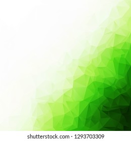 Green Polygonal Mosaic Background, Creative Design Templates