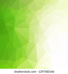 Green Polygonal Mosaic Background, Creative Design Templates