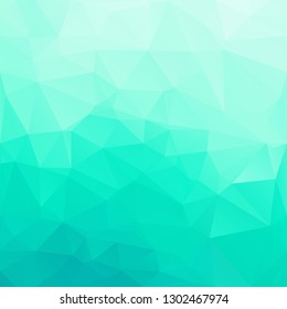Green Polygonal Mosaic Background, Creative Design Templates