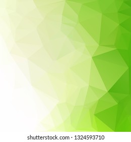 Green Polygonal Mosaic Background, Creative Design Templates
