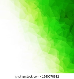 Green Polygonal Mosaic Background, Creative Design Templates