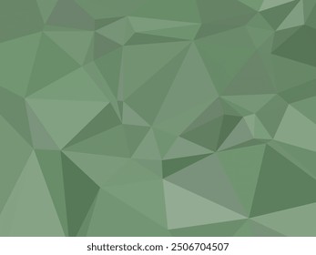 Grüner polygonaler Mosaikhintergrund, Vorlagen für kreatives Design. Abstrakter Vektorhintergrund aus Dreiecken