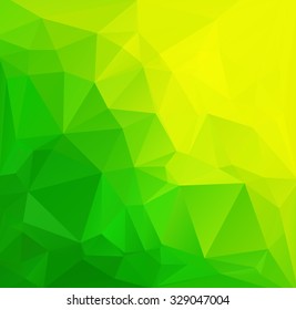 Green Polygonal Mosaic Background, Creative Design Templates