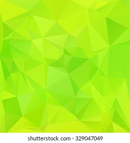 Green Polygonal Mosaic Background, Creative Design Templates