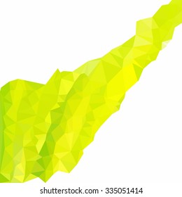 Green Polygonal Mosaic Background, Creative Design Templates