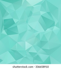 Green Polygonal Mosaic Background, Creative Design Templates