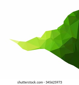 Green Polygonal Mosaic Background, Creative Design Templates