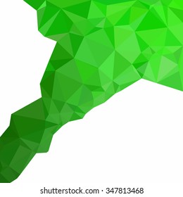 Green Polygonal Mosaic Background, Creative Design Templates