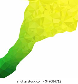 Green Polygonal Mosaic Background, Creative Design Templates