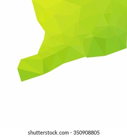 Green Polygonal Mosaic Background, Creative Design Templates