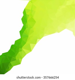 Green Polygonal Mosaic Background, Creative Design Templates