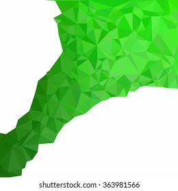 Green Polygonal Mosaic Background, Creative Design Templates