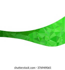 Green Polygonal Mosaic Background, Creative Design Templates