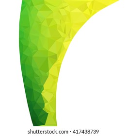 Green Polygonal Mosaic Background, Creative Design Templates