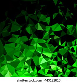 Green Polygonal Mosaic Background, Creative Design Templates