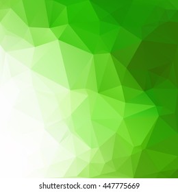 Green Polygonal Mosaic Background, Creative Design Templates