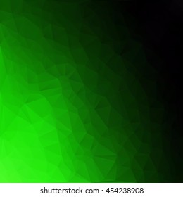 Green Polygonal Mosaic Background, Creative Design Templates