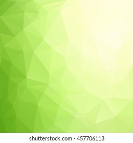Green Polygonal Mosaic Background, Creative Design Templates