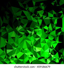 Green Polygonal Mosaic Background, Creative Design Templates