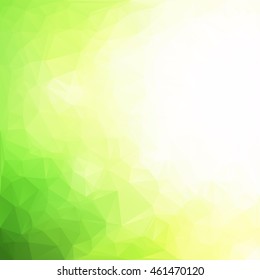 Green Polygonal Mosaic Background, Creative Design Templates