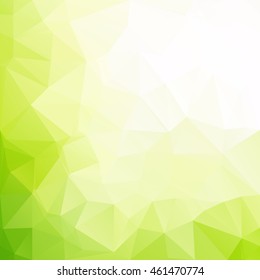 Green Polygonal Mosaic Background, Creative Design Templates